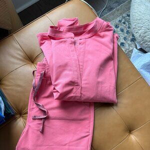 Salmon Pink Womens Figs Scrubs